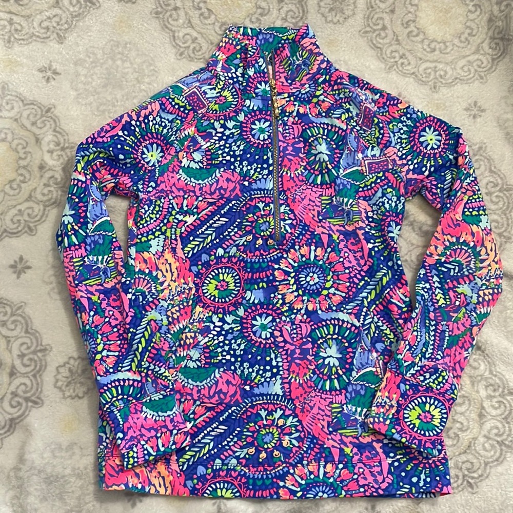 Lilly Pulitzer Quarter Zip Pullover Size XXS